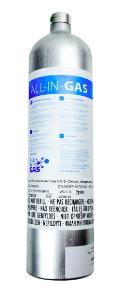 Sauerstoff-O2-in-N2 test gas cylinders